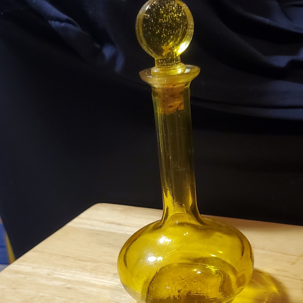 Yellow Glass Bottle